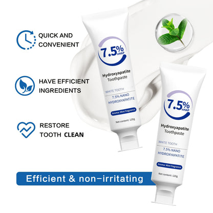 Nano Hydroxyapatite Toothpaste 7.5% (Fluoride-Free) - Dentist Recommended for Sensitive Teeth