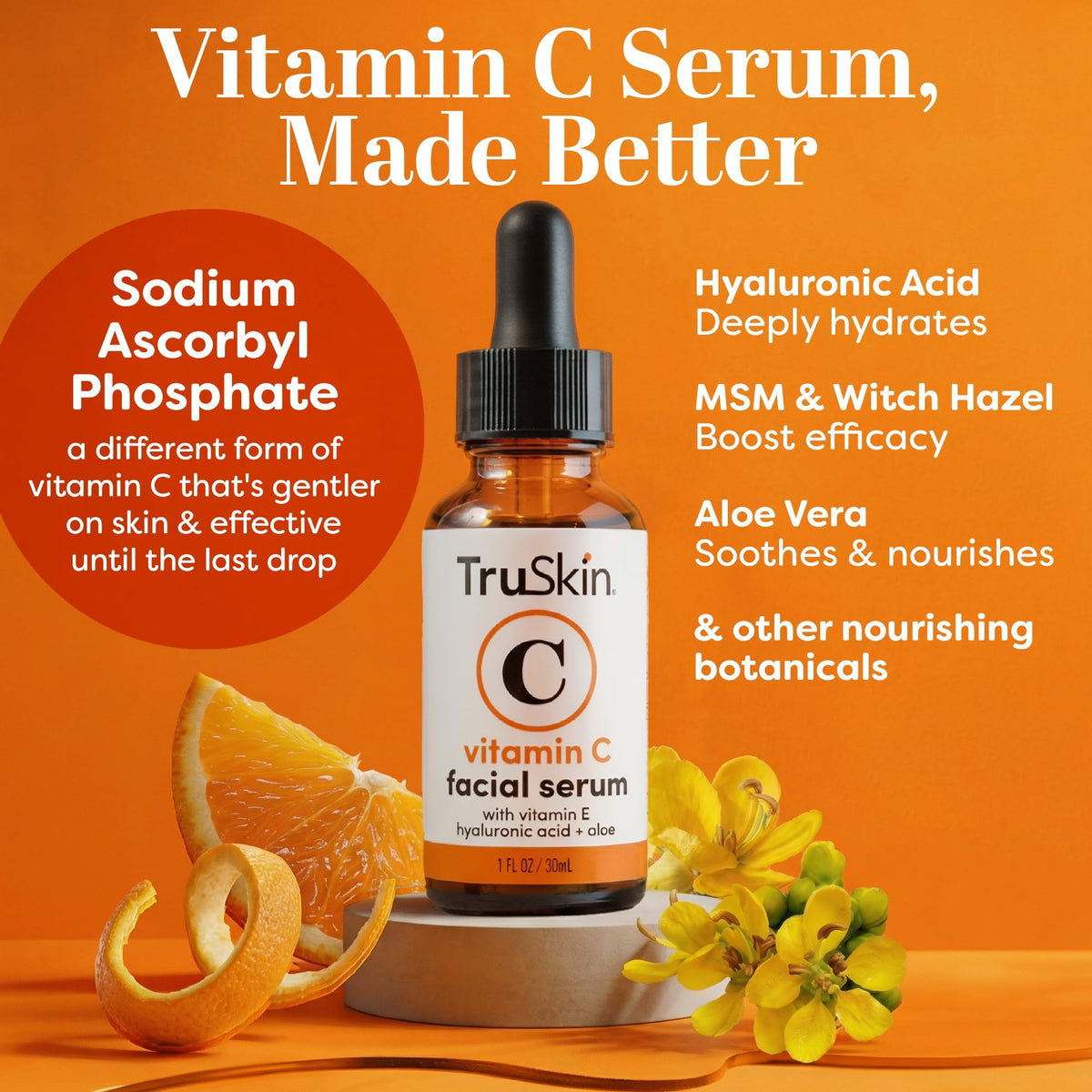 TruSkin Vitamin C Serum for Face with Hyaluronic Acid