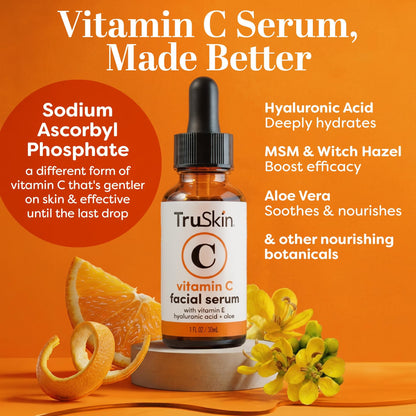 TruSkin Vitamin C Serum for Face with Hyaluronic Acid