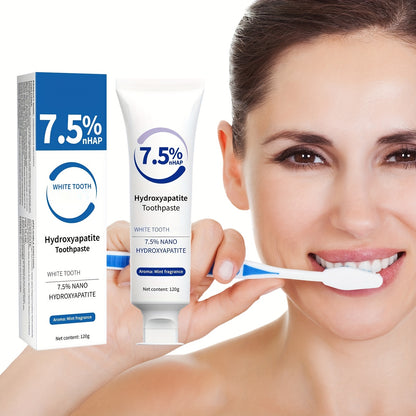 Nano Hydroxyapatite Toothpaste 7.5% (Fluoride-Free) - Dentist Recommended for Sensitive Teeth