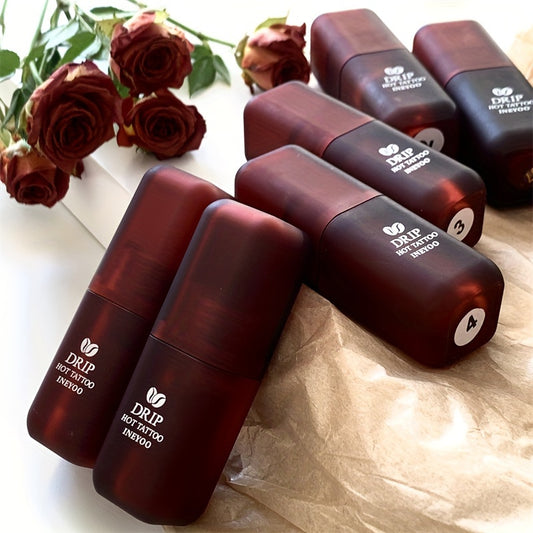 Vibrant Deep Wine Red Velvet Matte Lip Stain - Long-Lasting, Waterproof, Sweat-Proof, Non-Stick Lip Gloss for Mysterious Makeup Looks - High Saturation, Nourishing, Moisturizing, Must-Have for Autumn Season