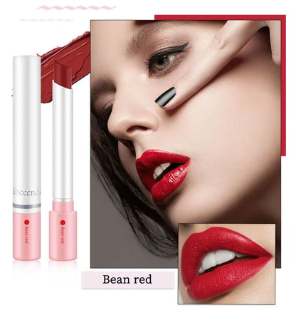 4 Colors Cigarette Shaped Lip Gloss Set Matte Velvet High Pigment Waterproof Long Lasting Non Transfer Portable Mini Lip Makeup Cosmetic