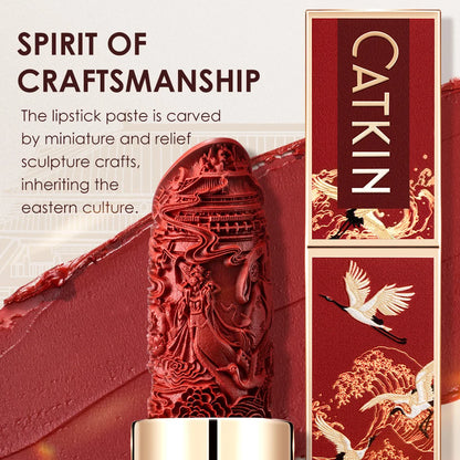 CATKIN Matte Lipstick 2PCS Set Long Lasting for 24H，Lightweight Soft and Ultra Hydrating Lipsticks Infused with Vitamin E