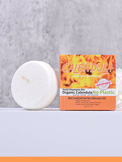 Calendula flower and plant essential oil shampoo soap handmade soap with rich aroma, oil control and moisturizing hair