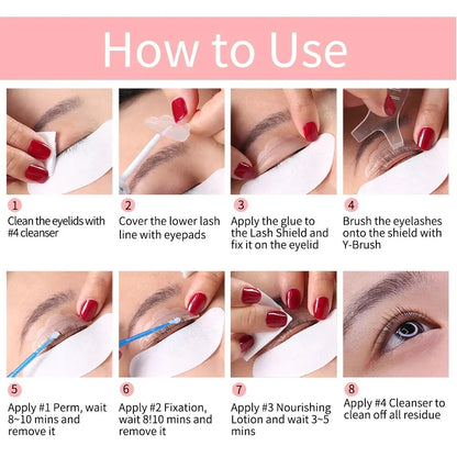 ICONSIGN Upgrade Version Lash Lift Kit Lifting Eyelashes Lasting 6-8 Weeks Calia Perm Eyelash Enhancer Makeup Tools