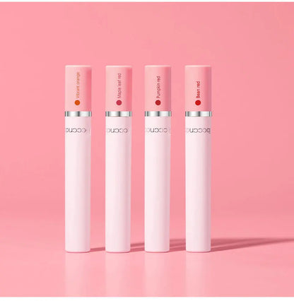 4 Colors Cigarette Shaped Lip Gloss Set Matte Velvet High Pigment Waterproof Long Lasting Non Transfer Portable Mini Lip Makeup Cosmetic