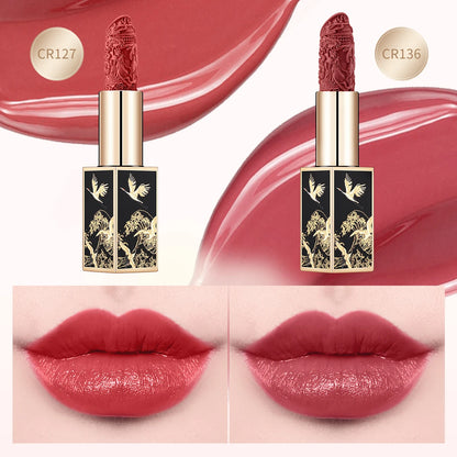 CATKIN Matte Lipstick 2PCS Set Long Lasting for 24H，Lightweight Soft and Ultra Hydrating Lipsticks Infused with Vitamin E