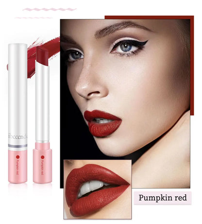 4 Colors Cigarette Shaped Lip Gloss Set Matte Velvet High Pigment Waterproof Long Lasting Non Transfer Portable Mini Lip Makeup Cosmetic