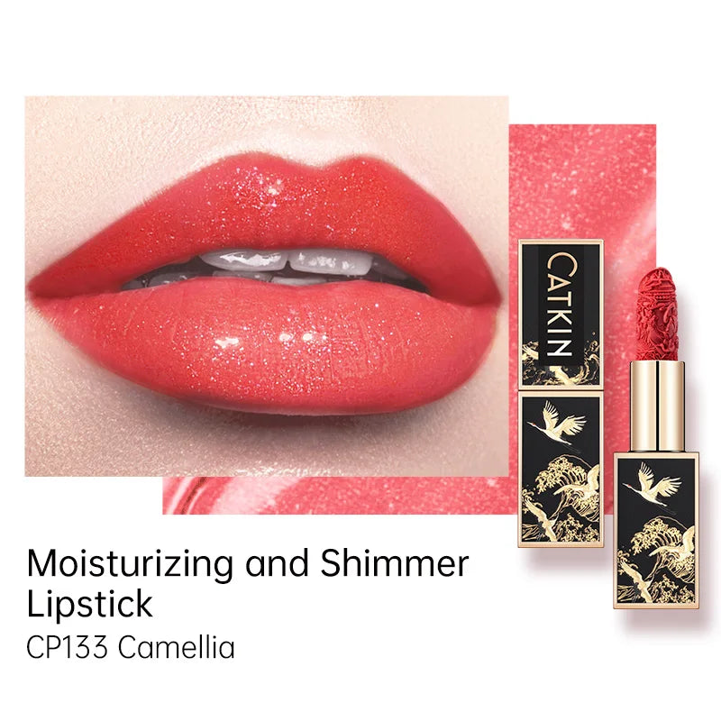 CATKIN Makeup Velvet Matte Lipstick, Hydrating Satin Long Lasting lipstick with Smooth and Creamy Texture, 3.6g