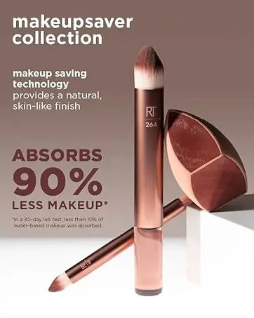 2026 Real Techniques 6 Piece Everyday Essentials Makeup Brush Set Sponges Blush Bronzer Contour Eyeshadow Powder Travel Gift Set