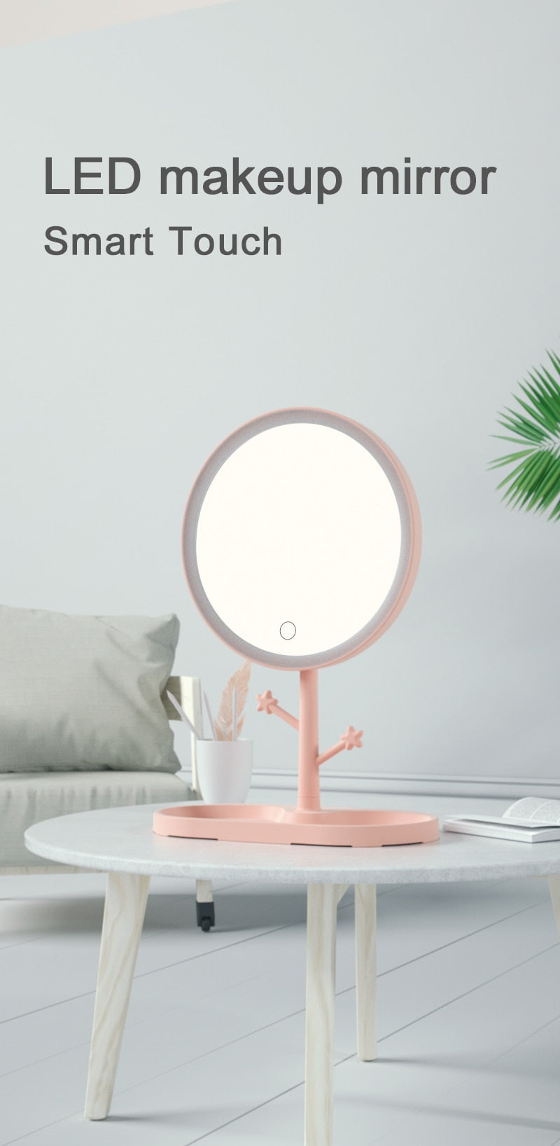 LED Makeup Mirror With Light