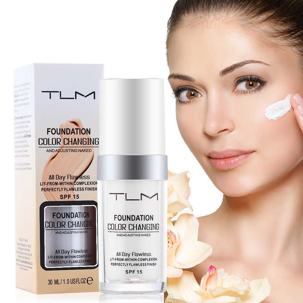 TLM Color Changing Foundation | Self-Adjusting Makeup Foundation ...